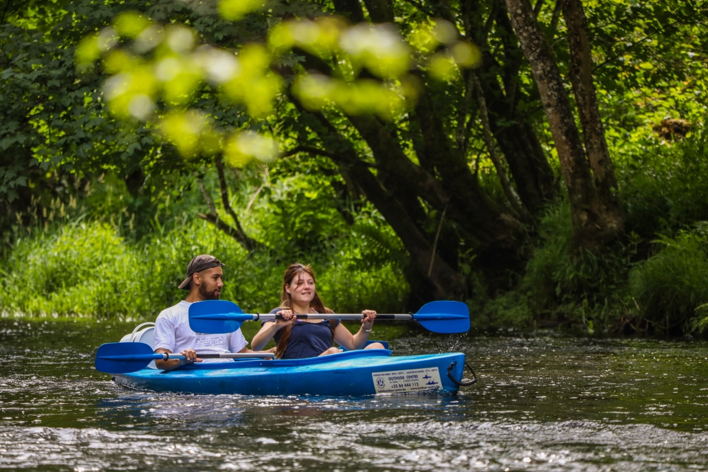 Kayak au lac de Nisramont